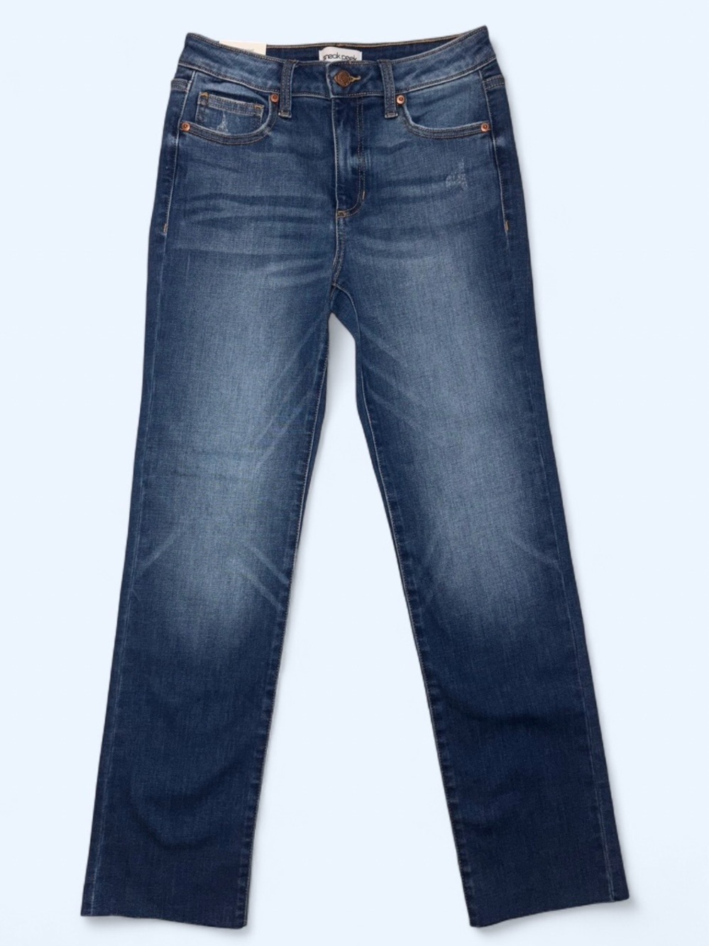 Sneak Peek NWT Boutique High Rise Slim Straight Jeans – Size 25
